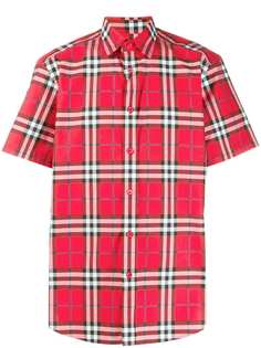 Burberry check pattern shirt
