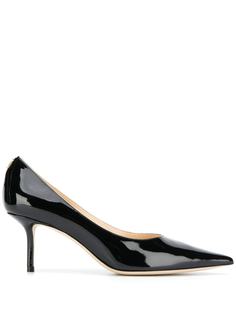 Jimmy Choo туфли-лодочки с металлическим логотипом