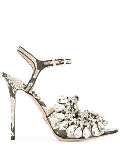 Paula Cademartori embellished snakeskin-effect sandals