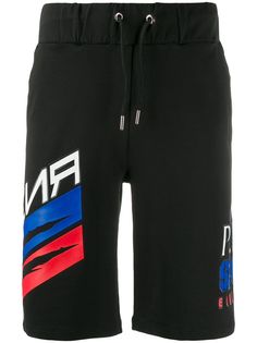 Plein Sport спортивные шорты из джерси с логотипом
