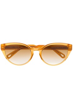 Chloé Eyewear солнцезащитные очки в оправе кошачий глаз