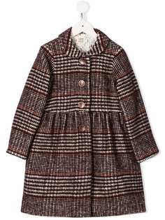 Caffe Dorzo расклешенное пальто Bea в ломаную клетку