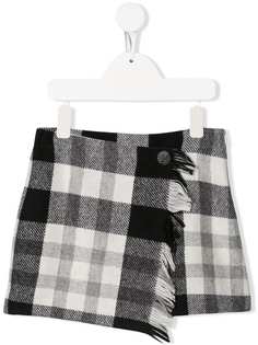 Il Gufo юбка в клетку с запахом