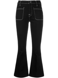 FRAME укороченные расклешенные джинсы