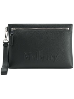 Mulberry клатч с тисненым логотипом