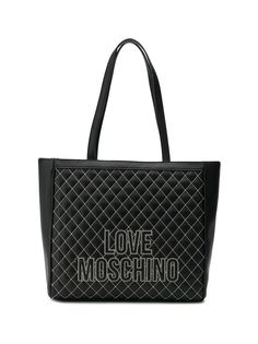 Love Moschino стеганая сумка-тоут