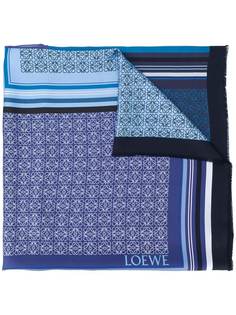 Loewe шарф с принтом