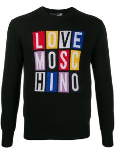 Love Moschino джемпер вязки интарсия с логотипом