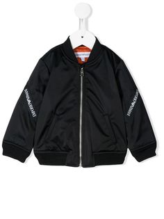 Emporio Armani Kids бомбер на молнии