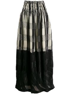 Comme Des Garçons Pre-Owned юбка макси 1990-х годов со вставками