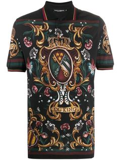 Dolce & Gabbana рубашка-поло DG King