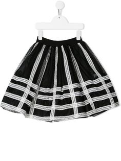 Mi Mi Sol юбка из тюля с кружевом