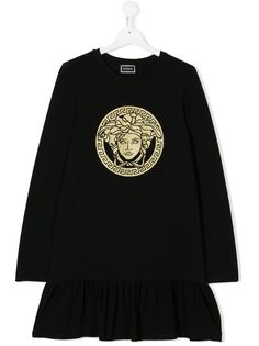 Young Versace платье с логотипом Medusa