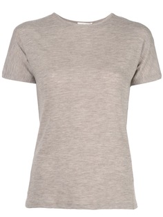 The Row топ тонкой вязки с короткими рукавами