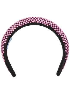 Prada studded embellished headband