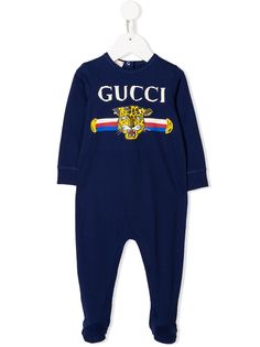 Gucci Kids ромпер с логотипом