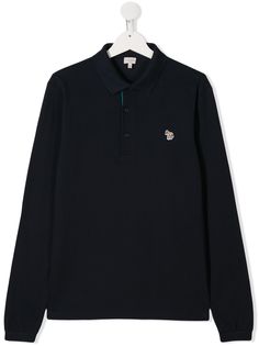 Paul Smith Junior рубашка-поло с длинными рукавами