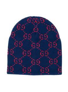 Gucci Kids шапка бини с логотипом GG