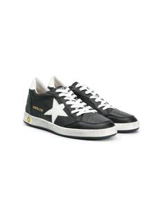 Golden Goose Kids кеды Ball Star с нашивками