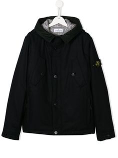 Stone Island Junior куртка на молнии с капюшоном