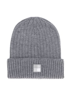 Woolrich Kids шапка бини в рубчик