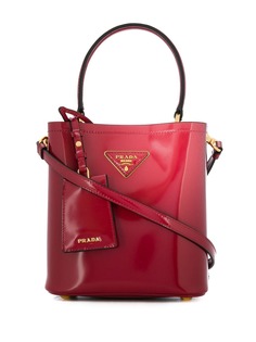 Prada маленькая сумка-тоут Panier из сафьяновой кожи