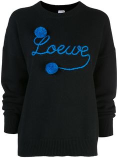 Loewe джемпер с вышитым логотипом