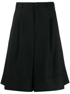 Comme Des Garçons Homme Plus расклешенные шорты со складками