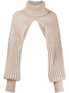 Uma Wang топ-рукава с высоким воротником