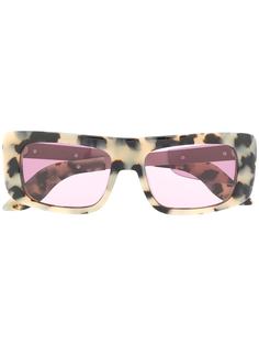 Marni Eyewear солнцезащитные очки с леопардовым узором