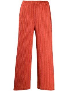 Pleats Please Issey Miyake плиссированные укороченные брюки