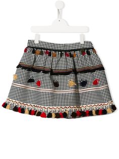 Stella Jean Kids юбка в ломаную клетку