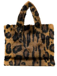 Stand Studio сумка-тоут с леопардовым принтом