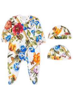 Dolce & Gabbana Kids пижама с цветочным принтом