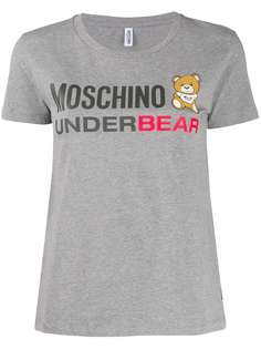 Moschino футболка Teddy с логотипом