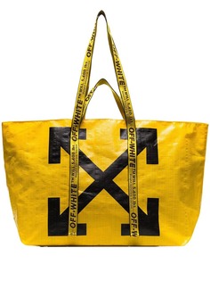 Off-White сумка-тоут с логотипом