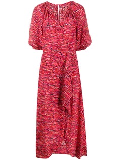 Saloni платье миди с принтом