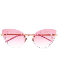 Pomellato Eyewear солнцезащитные очки в оправе кошачий глаз