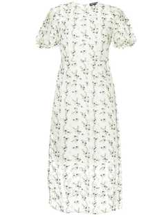 Markus Lupfer прозрачное платье с цветочной вышивкой