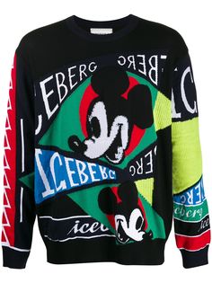 Iceberg джемпер Mickey Mouse в технике пэчворк