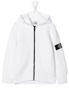 Stone Island Junior трикотажное худи на молнии