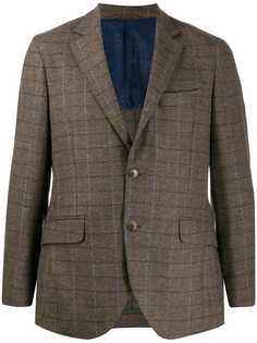 Hackett однобортный блейзер в клетку