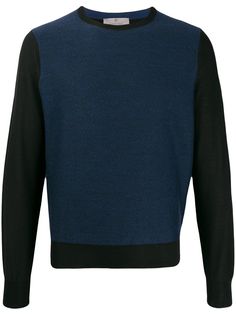 Canali свитер с контрастными рукавами