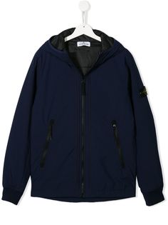 Stone Island Junior куртка на молнии с капюшоном