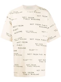 Drôle De Monsieur slogan print oversized T-shirt