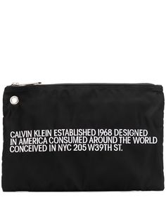 Calvin Klein 205W39nyc клатч с вышивкой