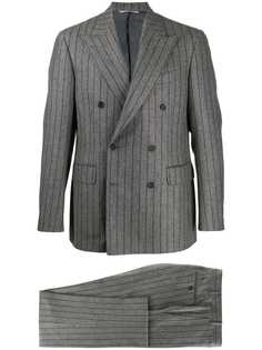 Canali костюм-двойка в полоску