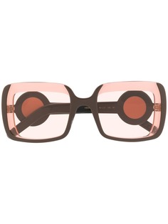 Marni Eyewear солнцезащитные очки в квадратной оправе
