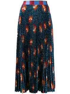 Stella Jean плиссированная юбка миди