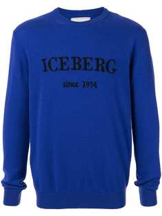 Iceberg кашемировый джемпер с логотипом